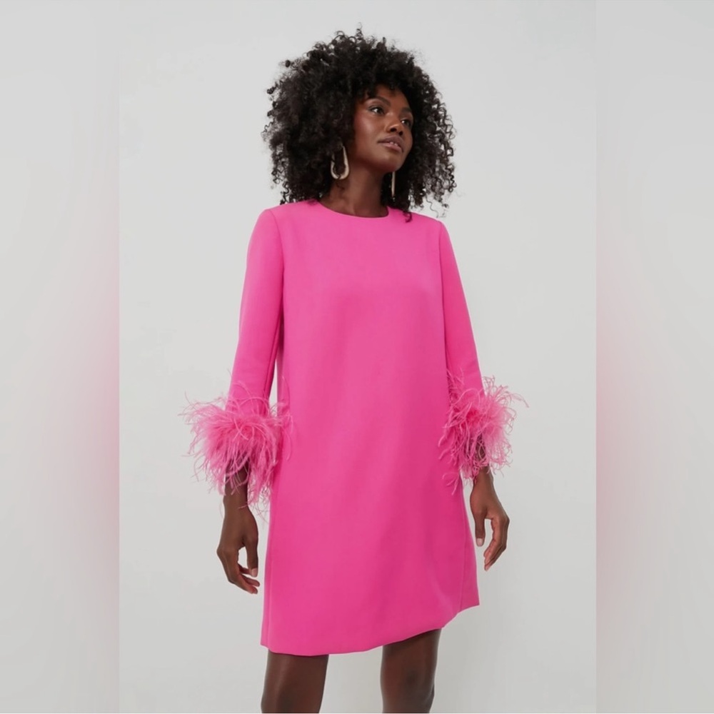 Tuckernuck Pink feather mod elite dress NWT